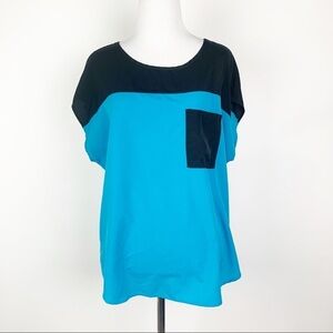 Chaus Sport Color Block Top with Pocket